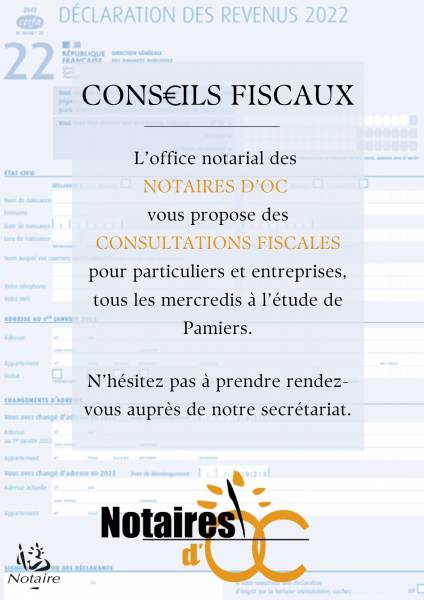 CONSEILS FISCAUX - Consultations mercredi
